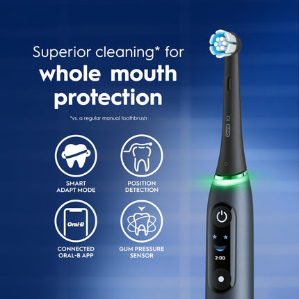 Oral-B iO7 Electric Toothbrush, for Clinically Proven Complete Protection, White, iO Series 7 Limited