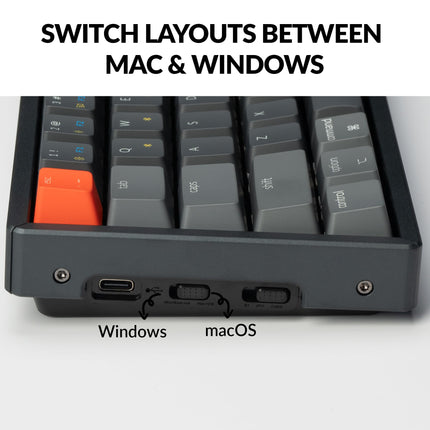 Keychron K6 Wireless Mechanical Keyboard, 65% Compact Layout Bluetooth/Wired RGB Backlit 68 Keys with Hot-Swappable Gateron G Pro Blue Switch Compatible with Mac Windows