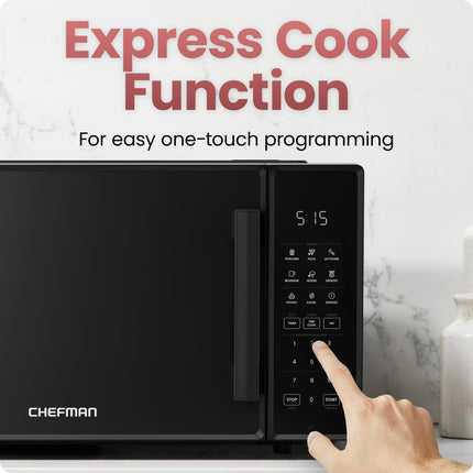 Chefman Countertop 31L (1.1cu ft)  Microwave Oven, BLACK