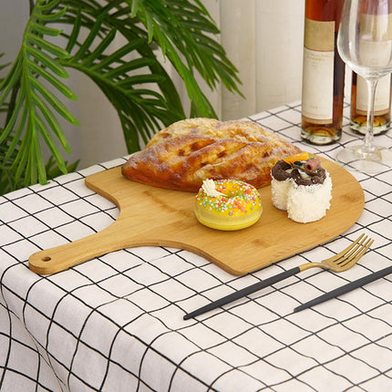 AOKID Lightweight Smooth Wooden Pizza Paddle and Serving Board for Baking Pizza, Bread, Cutting Fruit, Vegetables