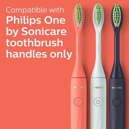 Philips One by Sonicare 2pk Brush Heads, Coral, BH1022/01