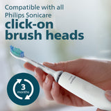 Philips Sonicare 3100 Power Toothbrush, Rechargeable Electric Toothbrush with Pressure Sensor, White HX3681/03