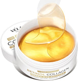 Under Eyes Patches for Dark Circles: 24K Gold Under Eye Mask for Puffy - Retinol Patchology Eye Patches for Wrinkles and Dark Circles Puffiness- Collagen Under Eye Bags Treatment