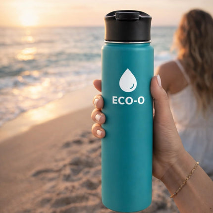 ECO-O Insulated Stainless Steel Water Bottle – 500 ml | 24h Cold / 12h Hot | Leak-Proof, BPA-Free & Dishwasher Safe | Designed in Canada