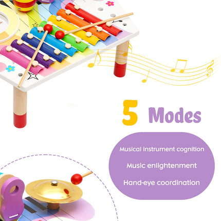 Montessori Toy 3 Years, Musical Instruments for Children Made of Wooden Musical Toy, Musical Instruments for Children from 1 Year, Girls 2 3 4 5 Years Musical Instruments for Children Wooden Music Toy