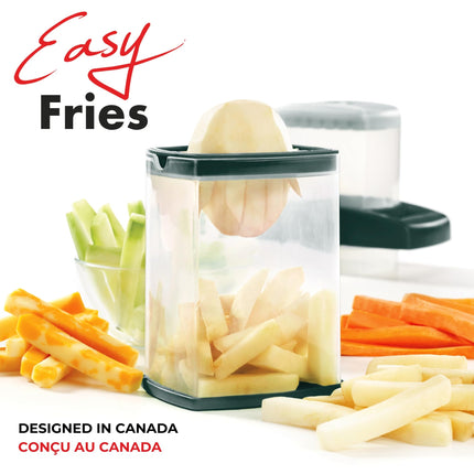 Starfrit Easy Fries Fry Cutter, Large Cutting Surface Makes 42 Sticks Per Cut, Non-Slip Base, Dishwasher Safe, Perfect for Homemade French Fries, Vegetables, Fruits & Cheese Sticks