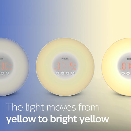 NEW, Philips HF3500/60 SmartSleep Wake-Up Light Therapy Alarm Clock with Sunrise Simulation