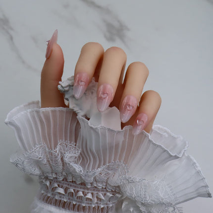 MAGIC ARMOR False Nail tip 120PCS (Almond Nail tips-120) Almond Press on Nails Medium French Design Clear Full Cover Artificial with Nail Glue for Home DIY Nail Salon Nail Extension,10 Sizes