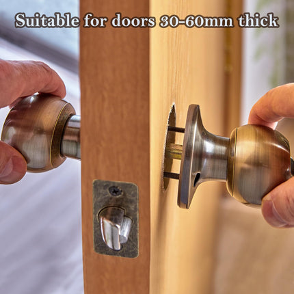 Qancekoo 8 Sets M4 Bolt Connecting Screws and Sleeves, Stainless Steel Adjustable Length Long Screw Door Handle Fixers for Hollow Door Handles Knobs Escutcheons and Others (60MM)