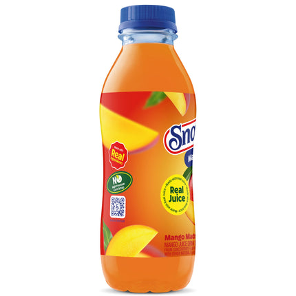Snapple Mango Madness Flavored Juice Drink, 16 fl oz recycled plastic bottle, Pack of 12