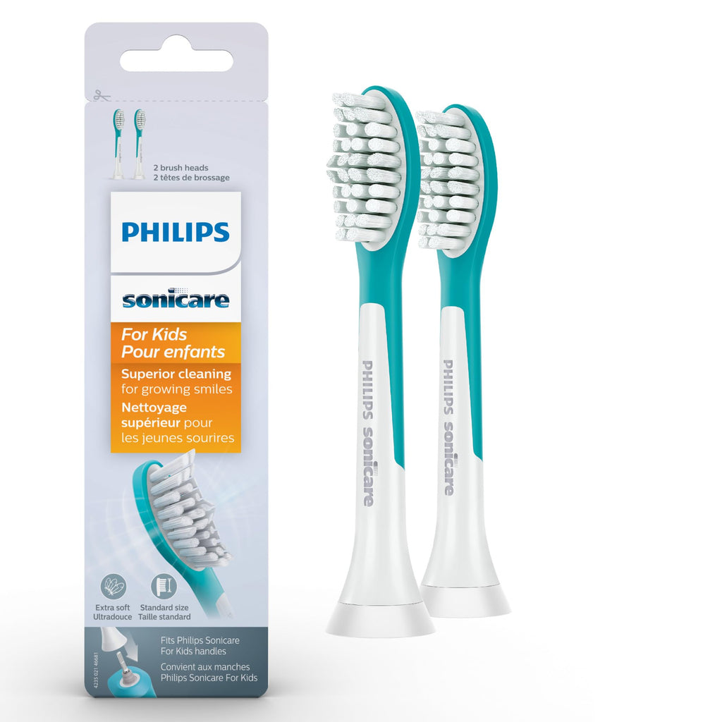 Philips Sonicare For Kids Replacement Brush Heads, 2 Pack, HX6042/94