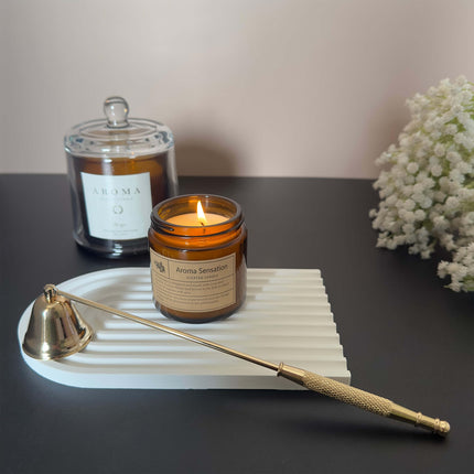 JHZABPO Candle Snuffer Gold Candle Extinguisher Tool, Candle Turn Off Device