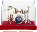 ALANO Mini Drum Model Mini Drum Set Musical Instrument Ornament 14cm