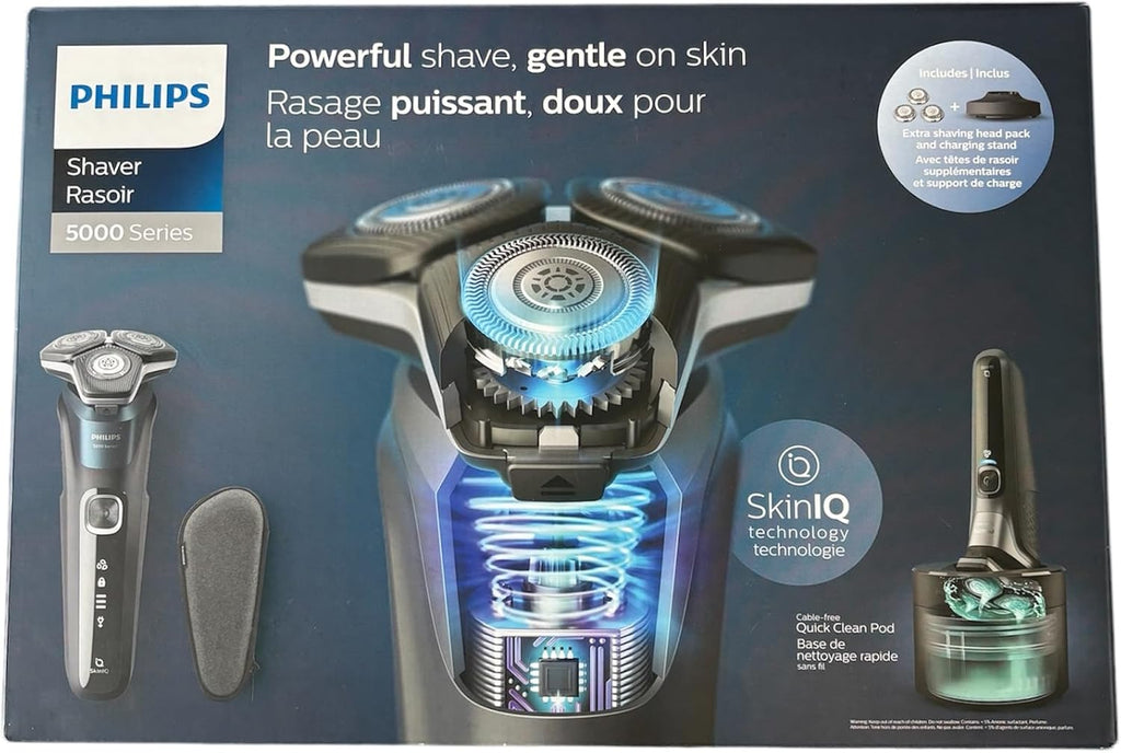 Philips Shaver Series 5000 Wet & Dry Electric Shaver with Quick Cleaning Pod  S5579/94