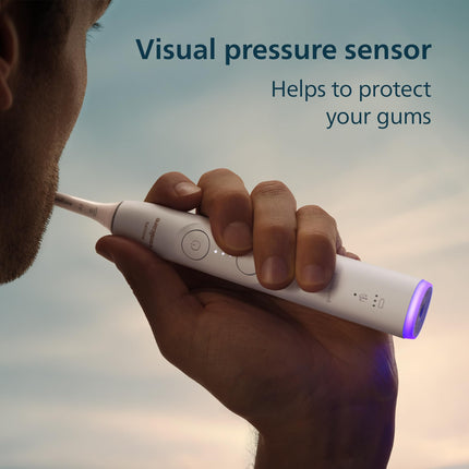 Philips Sonicare 7400 Series Electric Toothbrush - Next-Generation Sonicare Technology, Pressure Sensor, 12 Brushing Settings, SmarTimer, BrushPacer, 21-day Runtime, Travel Case, White, HX7420/07