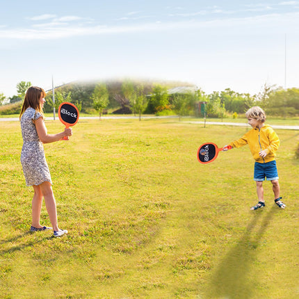 RORLAND Racquet Set,Paddles and Bouncy Balls,Ideal for Family Indoor Outdoor Activities,Sport Game for Beginner or Intermediate Fun Play, Swing Racket in Beach Pool Backyard Playground Lawn Park Court