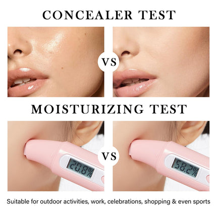 LZYLLS Air Cushion CC Cream Full Coverage Concealer Foundation Long-lasting Oil Control Moisturizing BB Cream, Natural
