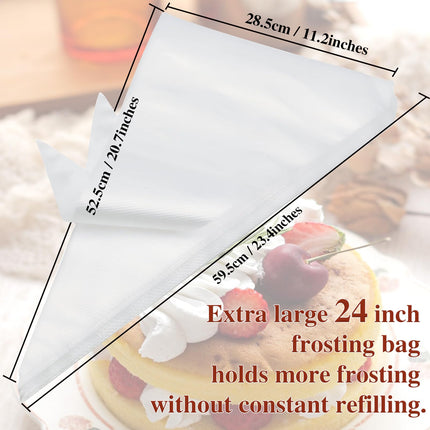 Piping Bags 18Inch, Large Piping Bags Disposable 100PCS