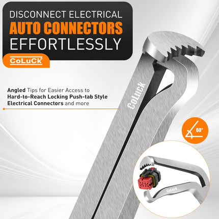 CoLuck 3 PACK Automotive Electrical Disconnect Connector Pliers Removal Tools