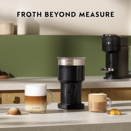 Nespresso Aeroccino XL Milk Frother - Automatic Hot & Cold Foam Maker for Coffee, Latte, Cappuccino, and Macchiato - Black
