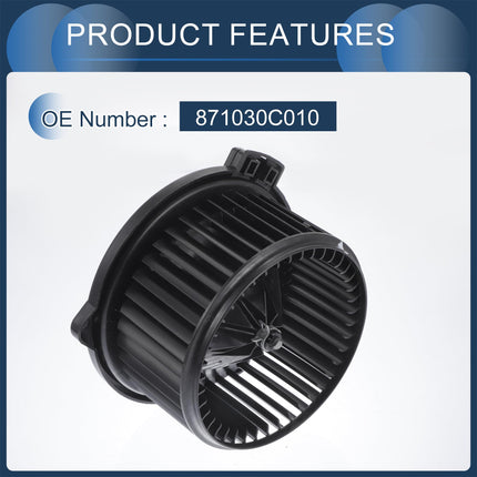 INFINAUTO HVAC Blower Motor Assembly, No.871030C010 for Toyota Tundra 2004-2006 Metal Plastic Black, 1 Pc