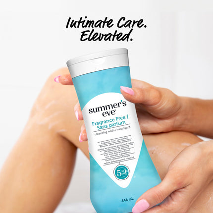 Summer's Eve Cleansing Wash, 5-in-1, Fragrance Free, 444 ml