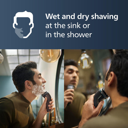 Philips Electric Shaver Series 3300, Wet & Dry with Self-Sharpening PowerCut Blades, S3343/13