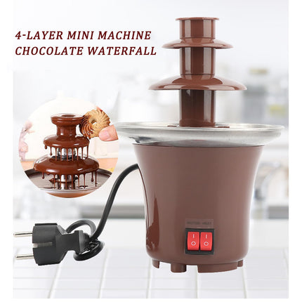 JINEKU 3-Tier Electric Chocolate Fountain Waterfall Machine,  Chocolate Melting Tower