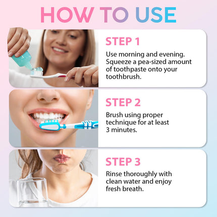 Jiorniee Niacinamide Whitening Toothpaste 100g Intensive Toothpaste for Sensitive Teeth, Gentle Stain Removal