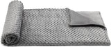 Amazon Basics Kids Cotton Weighted Blanket and Micromink Cover - 7-Pound, 41" x 60", Gray/Gray