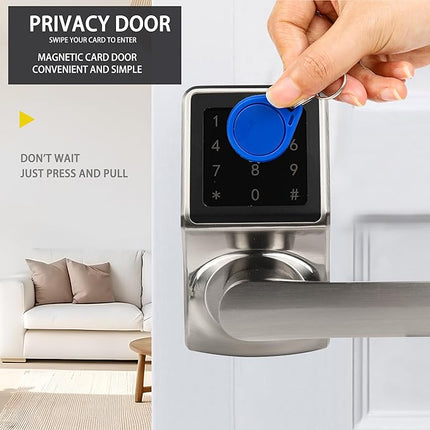Keyless Door Lock with Touchscreen Keypad, Easy Installation, Battery Reminder