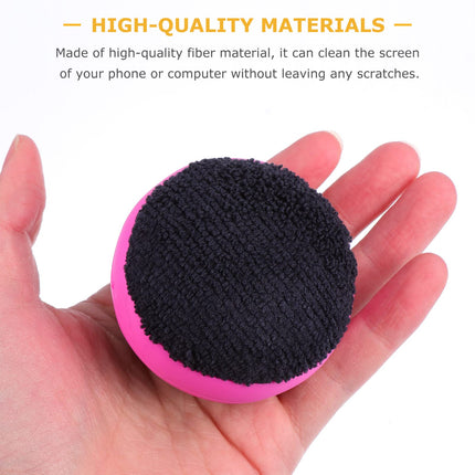 Toyvia 3 Piece Reusable Microfiber Touchscreen Cleaning Pad Ball for Cell Phone, Tablet, Laptop, Car Display Monitor