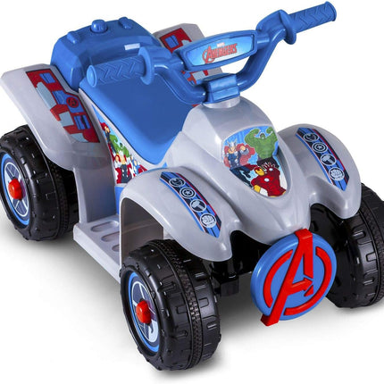 Kid Trax 6V Avengers Toddler Quad Gray, 04KT1451 , Grey