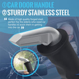 Milifox Car Door Handle Assist for Elderly, Portable Car Handle Support, Car Grip Handle to Help Get Out of Car for Seniors Handicap, 2 Pcs