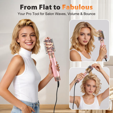 SnugLuv 5-in-1 Hot Air Styler Kit System, Detachable Styling Tool For home,Travel,Salon