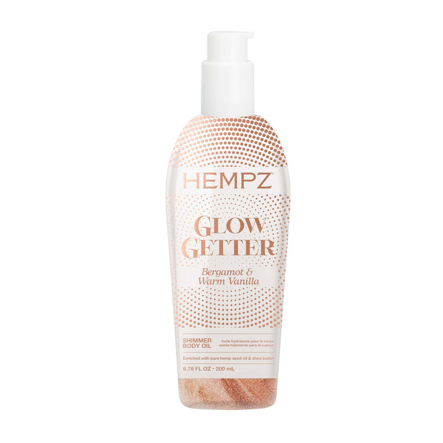 Hempz Glow Getter, Hydrating Body Oil wth Shimmer 6.76 oz/200ml