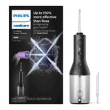 Philips Sonicare Power Flosser 3000 Cordless, Oral Irrigator Quad Stream technology and whisper quiet, Black, HX3826/23