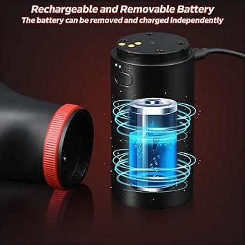 BGGUANG Compressed Air Duster,Continuously Variable Speed to 100000RPM Rechargeable Electric Air Duster Portable Air Blower, Cordless Air Duster for Computer Keyboard Swimming Ring 7000mAh Fast Charge