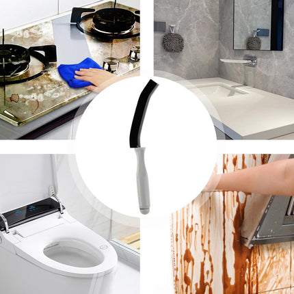 Multifunctional Ergonomic Angled Deep Cleaning Grout Crevice Brush, 1PC