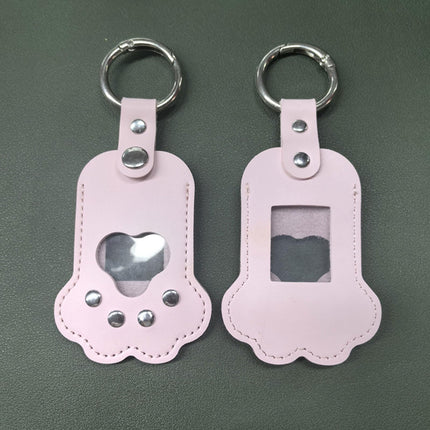 OSNIYAW 2-PIECE Pet Furs Storage Container Dog Hair Keepsakes Keychains Memorial Lockets, WHITE AND PINK