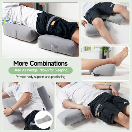 Inflatable Lateral Support for Wheelchair Side Guards,Washable Cover,Adjustable Positioning Wedge Pillow for Side Sleeping,Wheelchair Cushion Side Padding,Body Positioners for Elderly (1Pcs)
