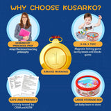 Montessori Toys for 3 + Year Old, Magnetic Fishing Game Toy for Toddlers, Stacking Fine Motor Skills Toys for Kids Preschool Learning, 3 in 1 Wooden Toys T104