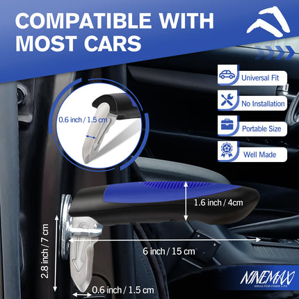 NINEMAX Portable 2pcs of Car Door Handle Assist, Travel Auto Cane Grab Handle Support, Helper Handy Bar Assistant for Senior