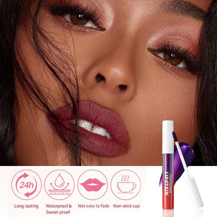 FAFAMOON Peel Off Lip Stain Tints, Liquid Lipstick Lip Stain Peel Off Long Lasting Waterproof for Women, Non-stick Cup Highly Pigmented Not Faded Smudge-proof