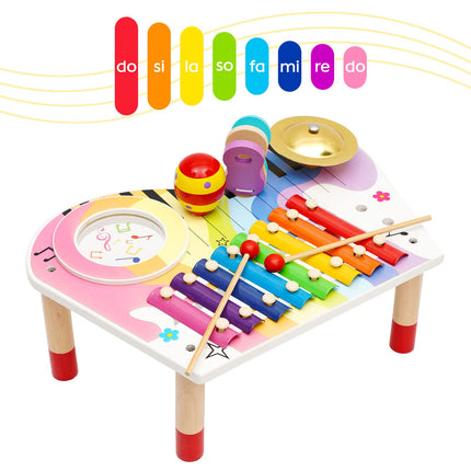 Montessori Toy 3 Years, Musical Instruments for Children Made of Wooden Musical Toy, Musical Instruments for Children from 1 Year, Girls 2 3 4 5 Years Musical Instruments for Children Wooden Music Toy