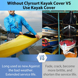 Waterproof Kayak Cover, 15 FT-16.4 FT Canoe Covers (Camouflage Pattern)