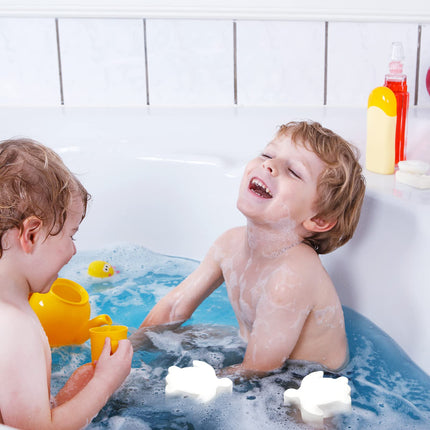 18pcs Oil Absorbing Scum Sponge for Hot Tub, Pool Sponge Oil Absorber Hot Tub Accessories Floating Oil & Scum Absorber for Pool & Spa, Turtle Shape (White)