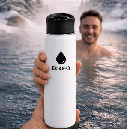 ECO-O Insulated Stainless Steel Water Bottle – 500 ml | 24h Cold / 12h Hot | Leak-Proof, BPA-Free & Dishwasher Safe | Designed in Canada
