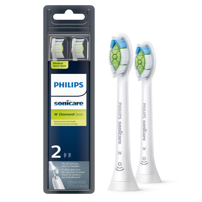 Philips Sonicare DiamondClean Replacement Brush Heads, White, 2 Pack, HX6062/92