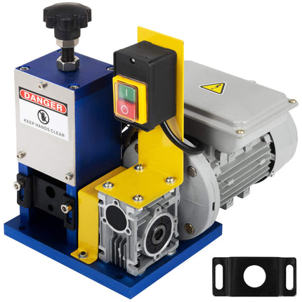 Happybuy Automatic Electric Wire Stripping Machine 0.05"-0.98",Portable Dark Blue Wire Stripper, Wire Stripping Machine Tool for Scrap Copper Recycling (Dark Blue)